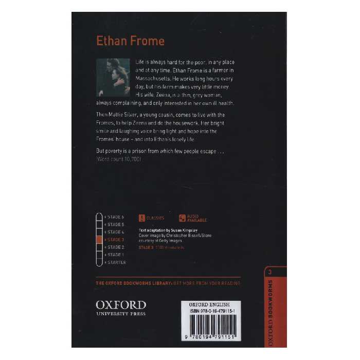 کتاب Oxford Bookworms Ethan Frome اثر Edith Wharton انتشارات الوندپویان