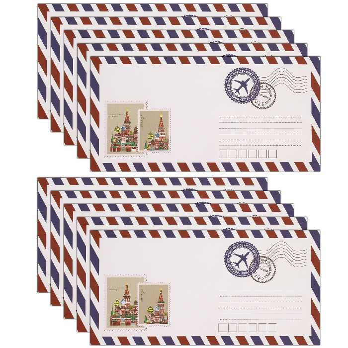 پاکت انتشارات سیبان مدل Post Office بسته 10 عددی