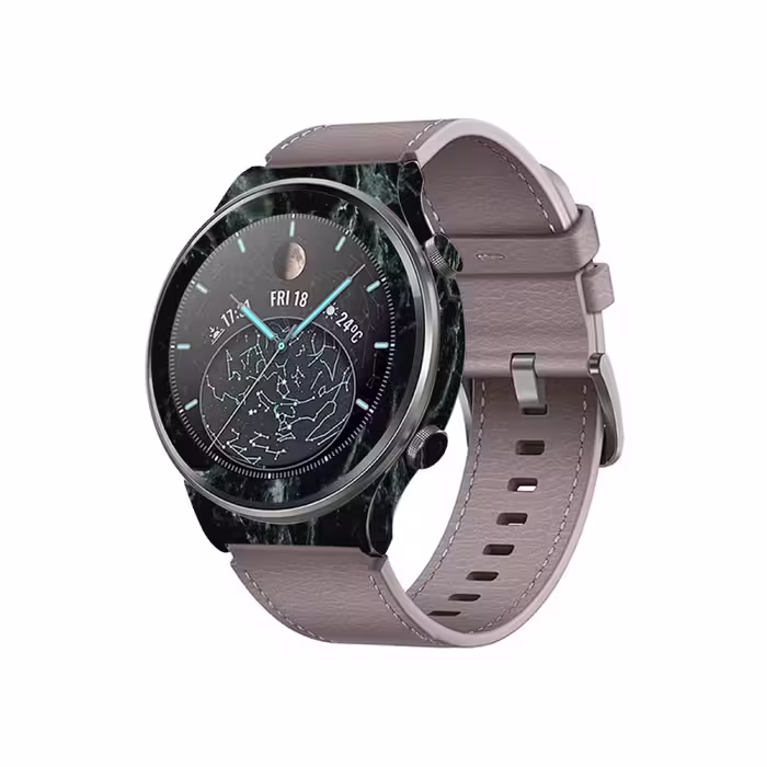 برچسب ماهوت طرح Graphite Green Marble مناسب برای ساعت هوشمند هوآوی Watch GT 2 Pro