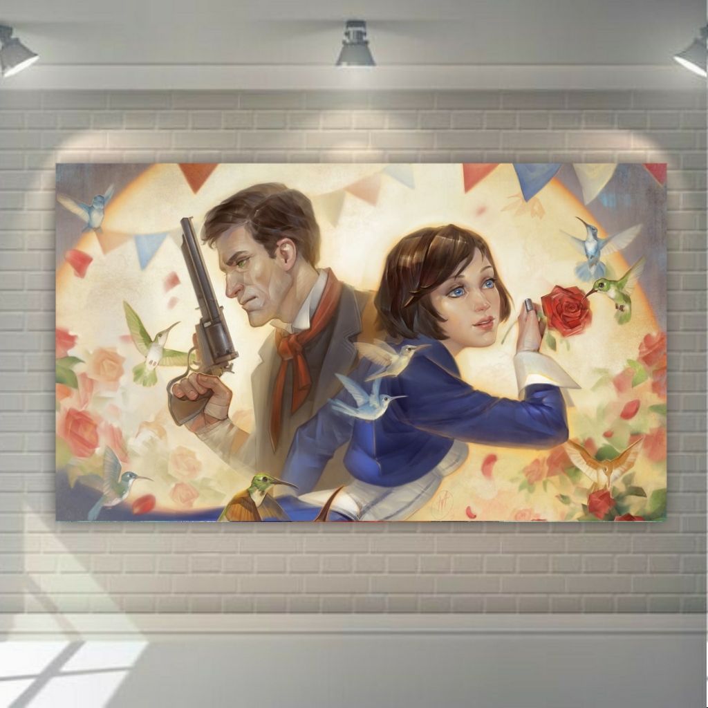 تابلو بوم طرح گیم بایوشاک مدل SDB4305