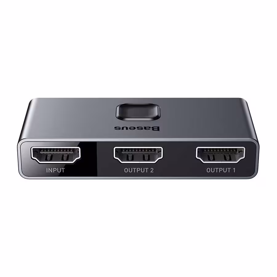 قیمت و خرید سوییچ دو پورت HDMI بیسوس مدل CAHUB-BC0G | یاس ارتباط