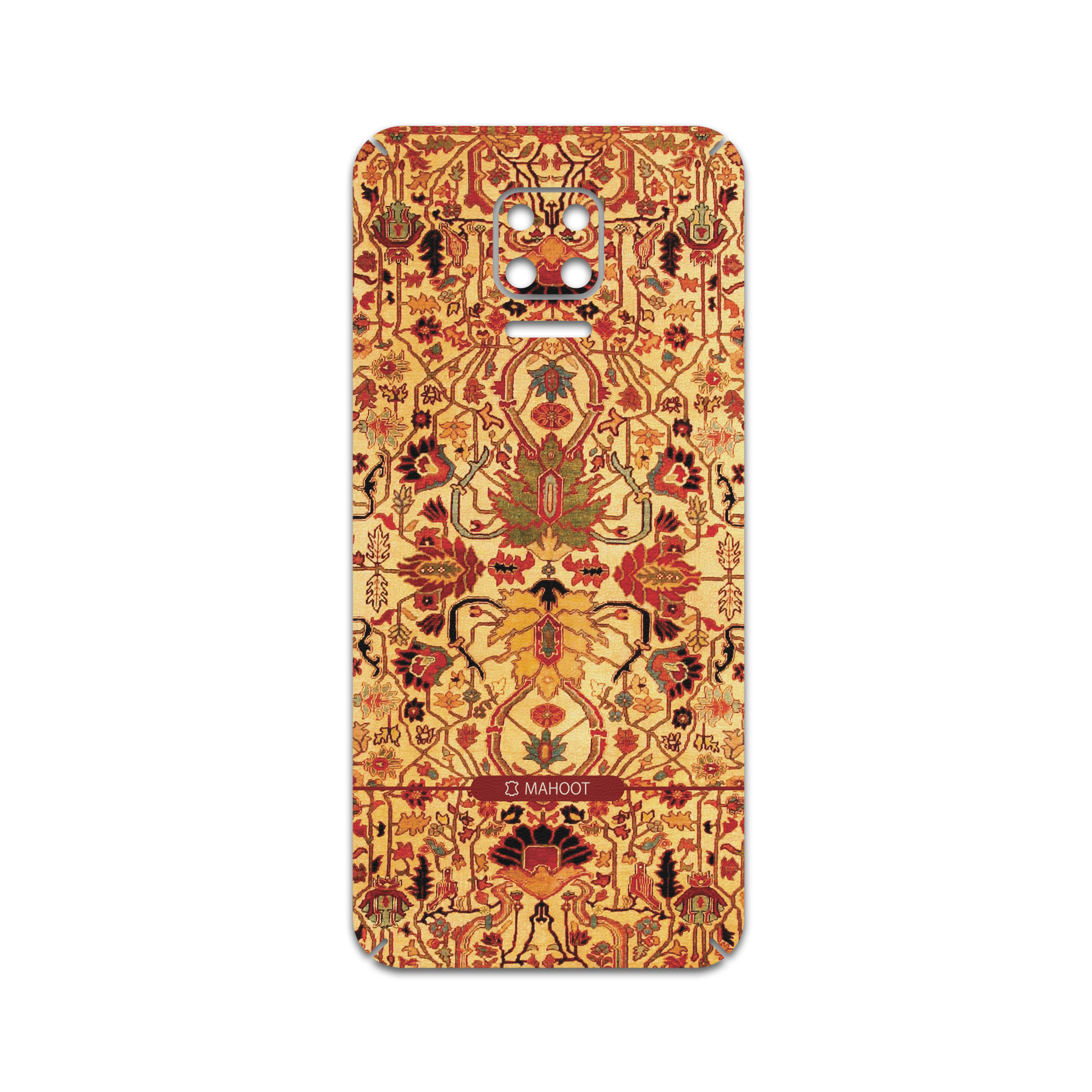 برچسب پوششی ماهوت مدل Persian-Carpet-Yellow مناسب برای گوشی موبایل شیائومی Redmi Note 9S