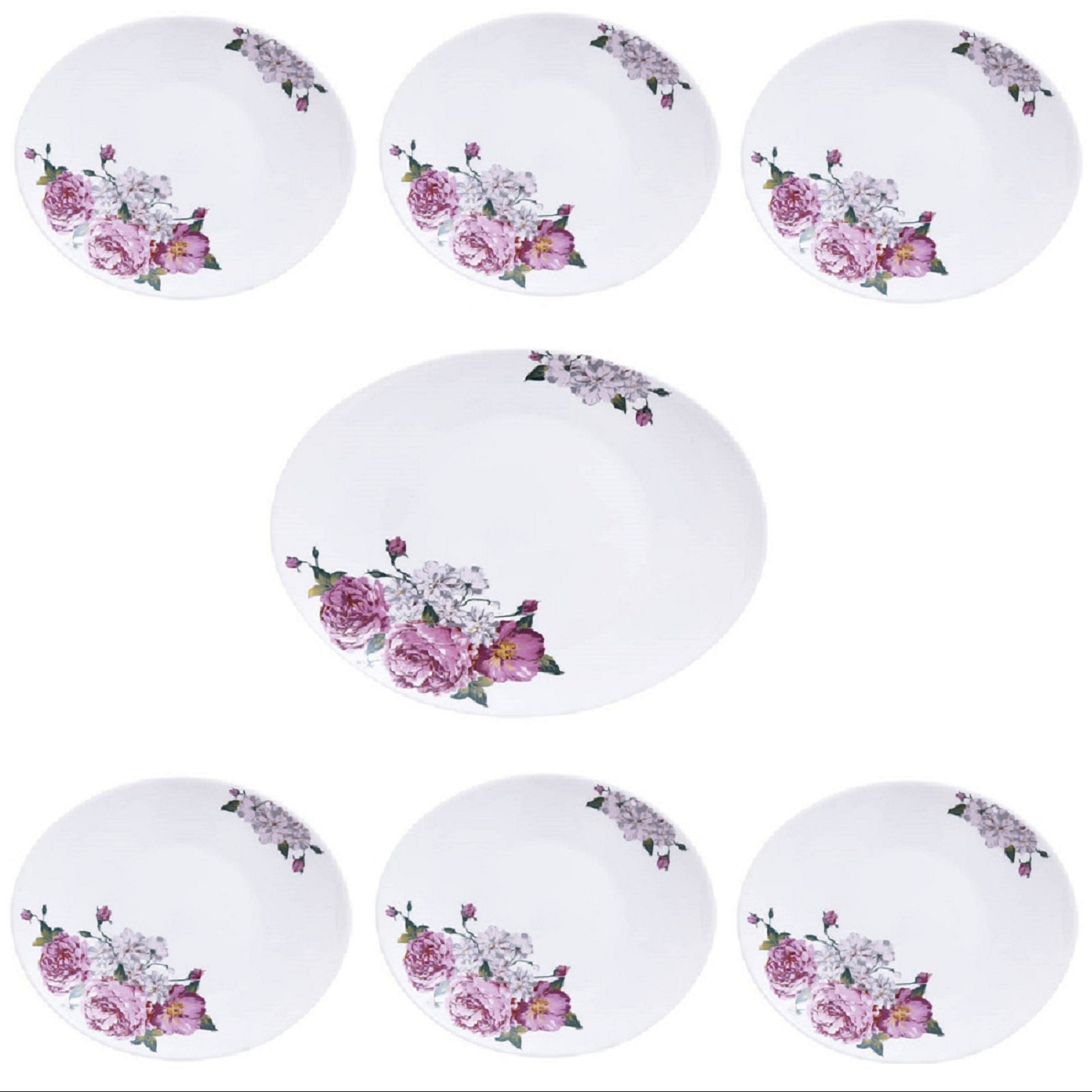 سرویس 7 پارچه  لوندر پارس اپال طرح بیضی