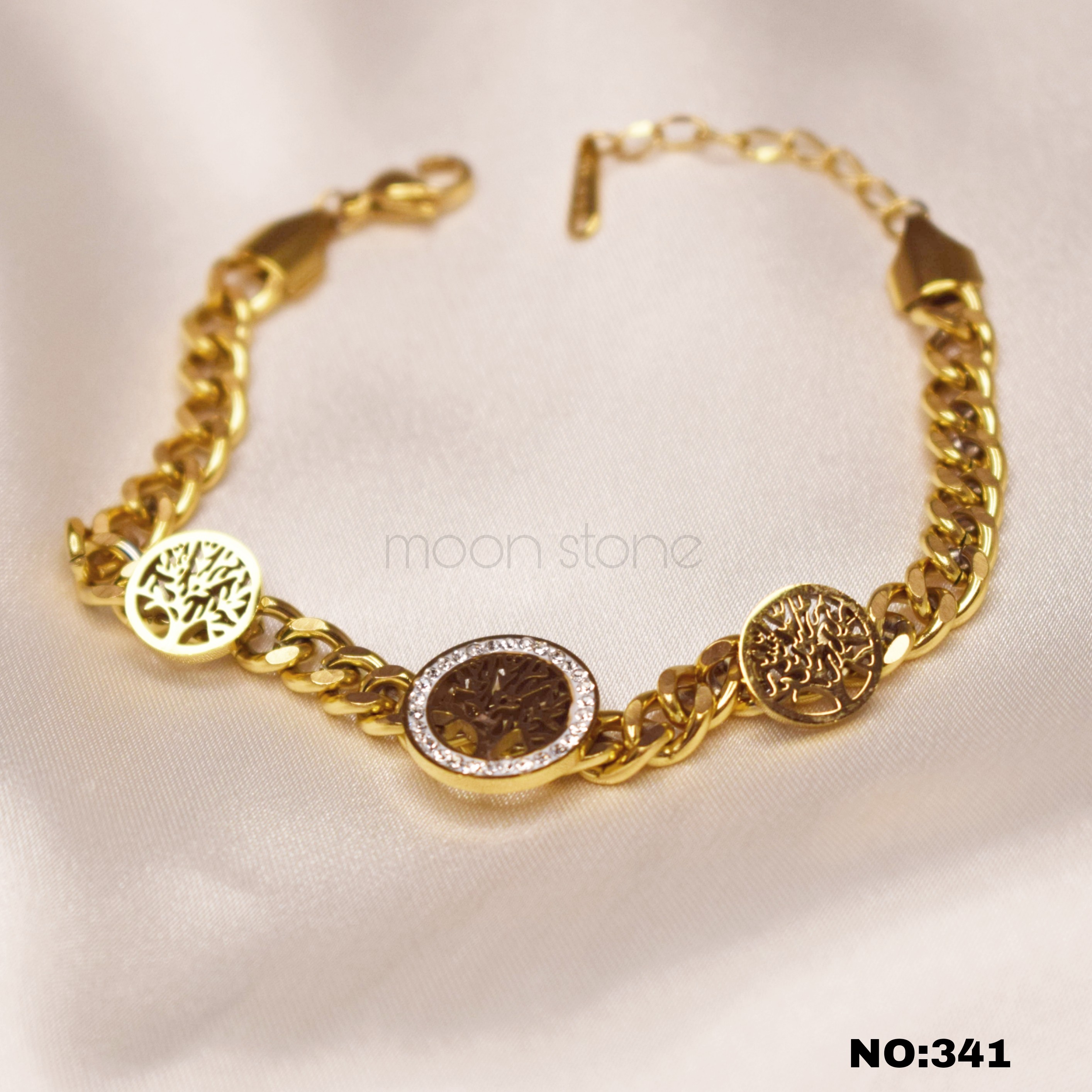 دستبند استیل طرح کارتیر درخت آرزوها کد 341