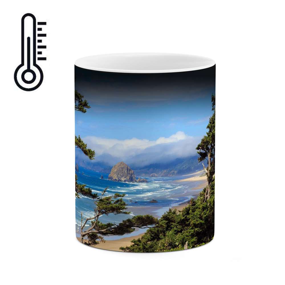 ماگ حرارتی طرح منظره رویایی و زیبا  مدل mgph14578