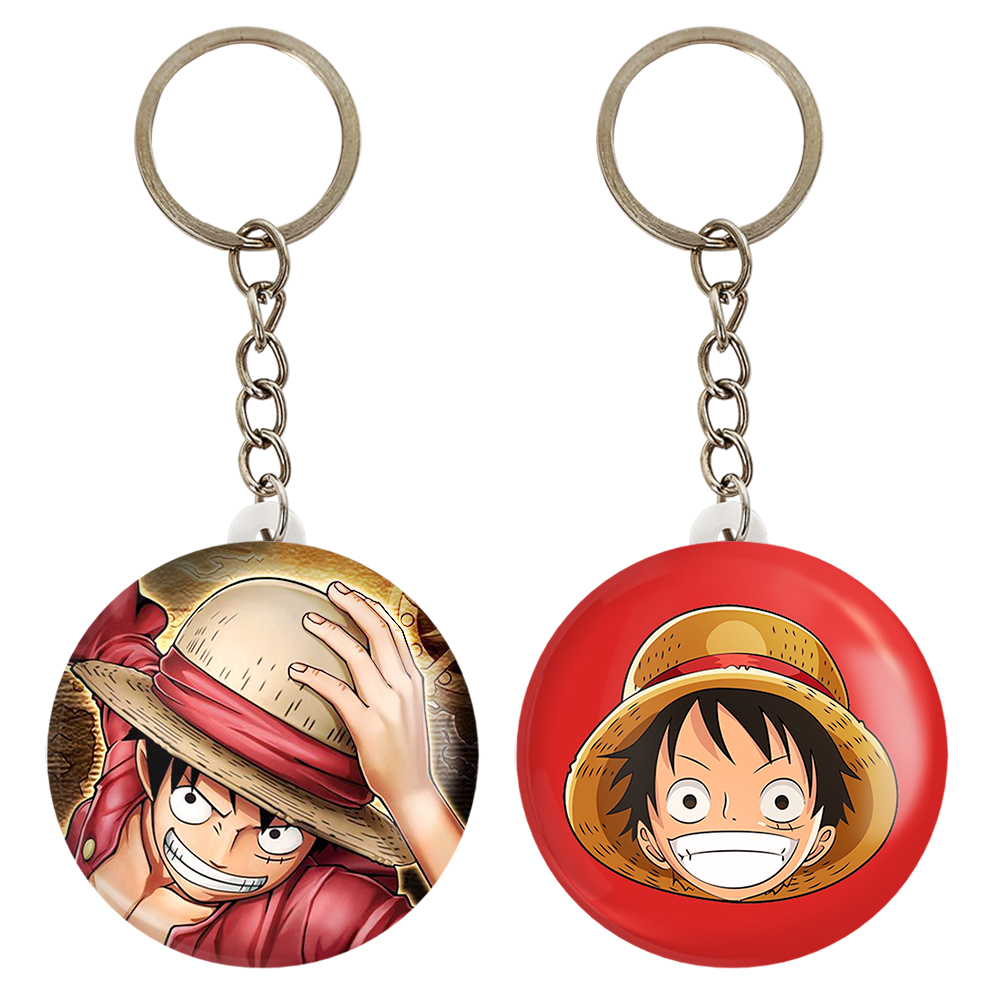 جاکلیدی خندالو مدل  لوفی انیمه وان پیس One Piece کد 1053910534 مجموعه 2 عددی