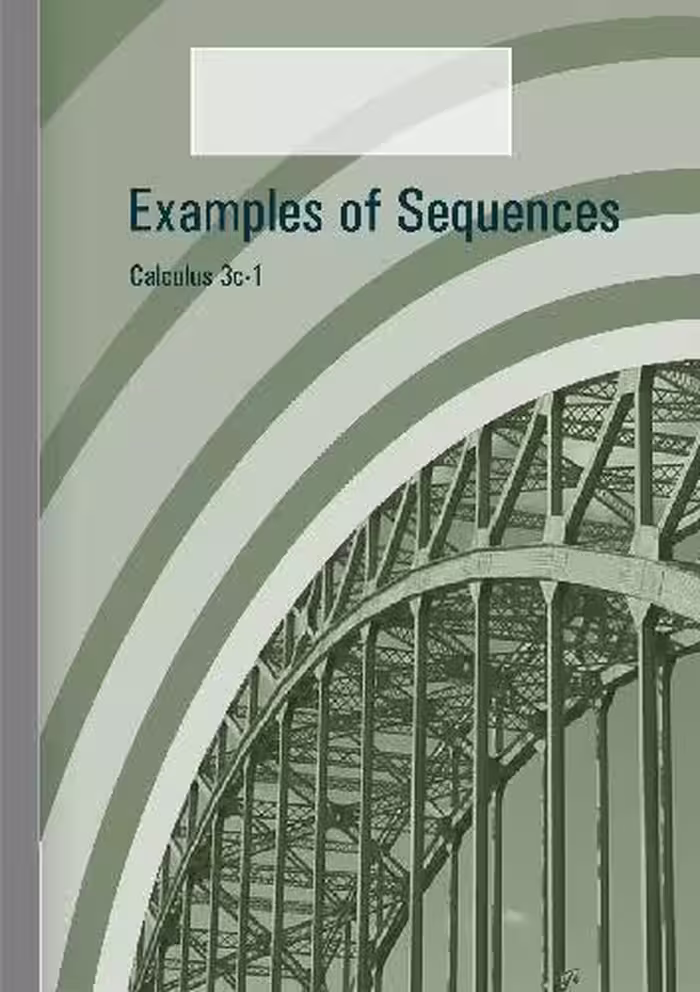 خرید و دانلود نسخه کامل کتاب Calculus 3c-1 - Examples of Sequences