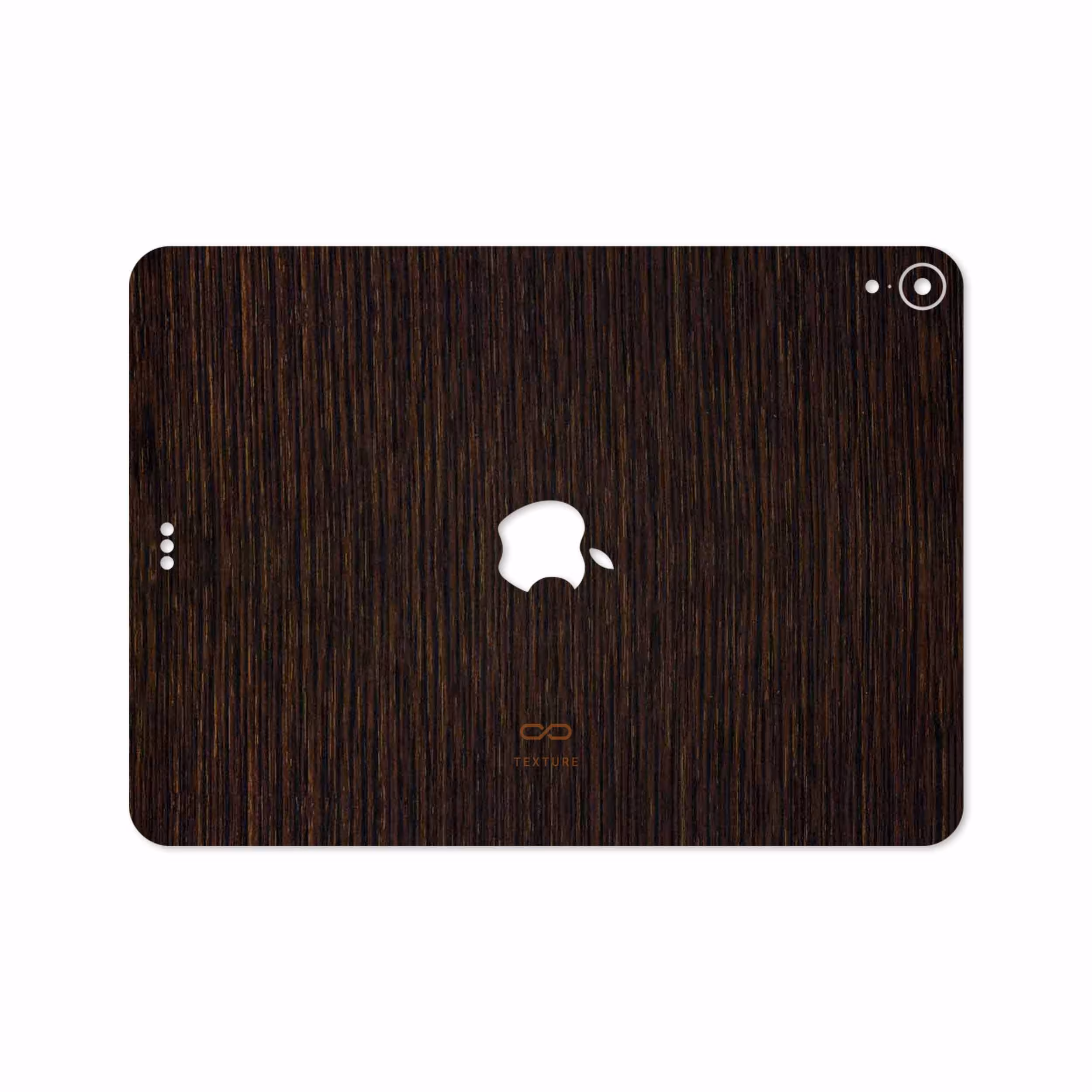 برچسب پوششی ماهوت مدل Dark-Gold-Stripes-Wood مناسب برای تبلت اپل iPad Pro 11 2018 A1934