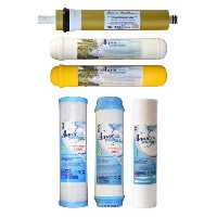 فیلتر دستگاه تصفیه آب آکوا پیورست مدل AQ 600 RO NEW GOLD مجموعه 5 عددی به همراه فیلتر تصفیه آب مدل ممبران