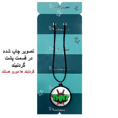گردنبند پرمانه طرح لاکپشت‌های نینجا کد pmb.9906مدل دو طرفه