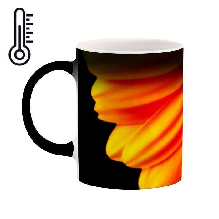 ماگ حرارتی طرح گل مدل mgh12133