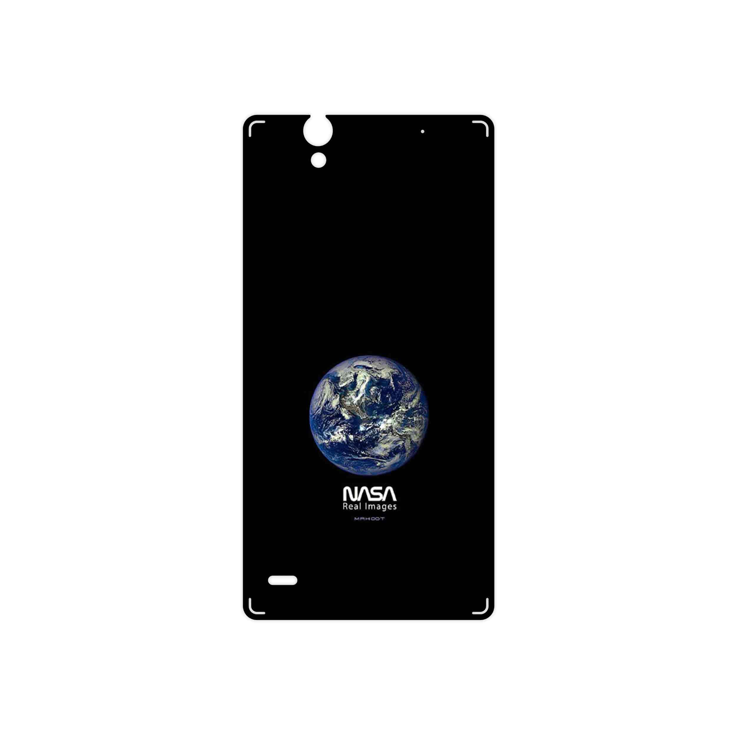 برچسب پوششی ماهوت مدل NASA Home Earth مناسب برای گوشی موبایل سونی Xperia C4