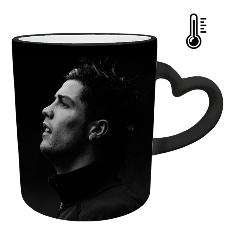 ماگ حرارتی مدل دسته قلبی اکلیلی طرح رونالدو کد 8