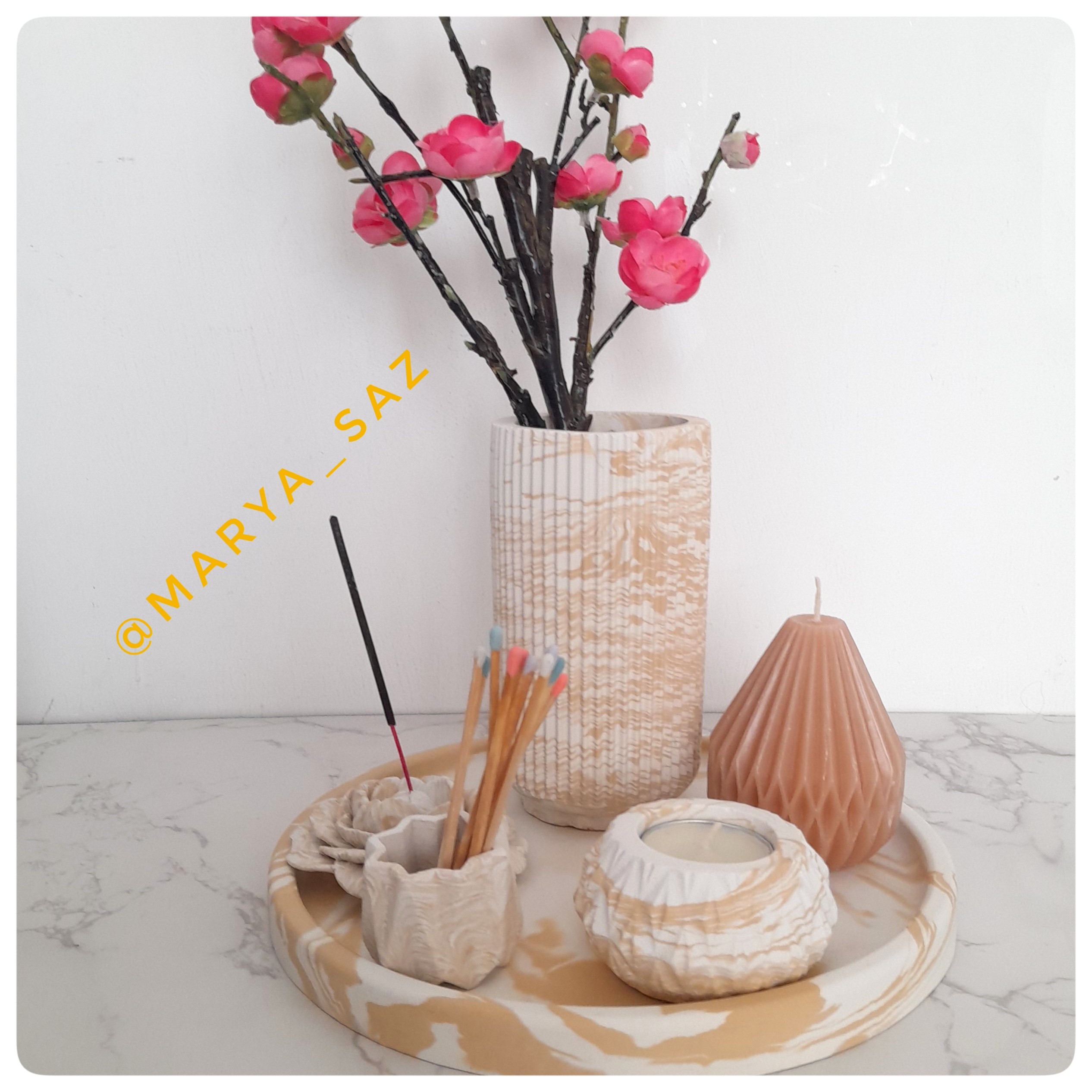 دکوری سنگ مصنوعی  6 تیکه مناسب جهیزیه