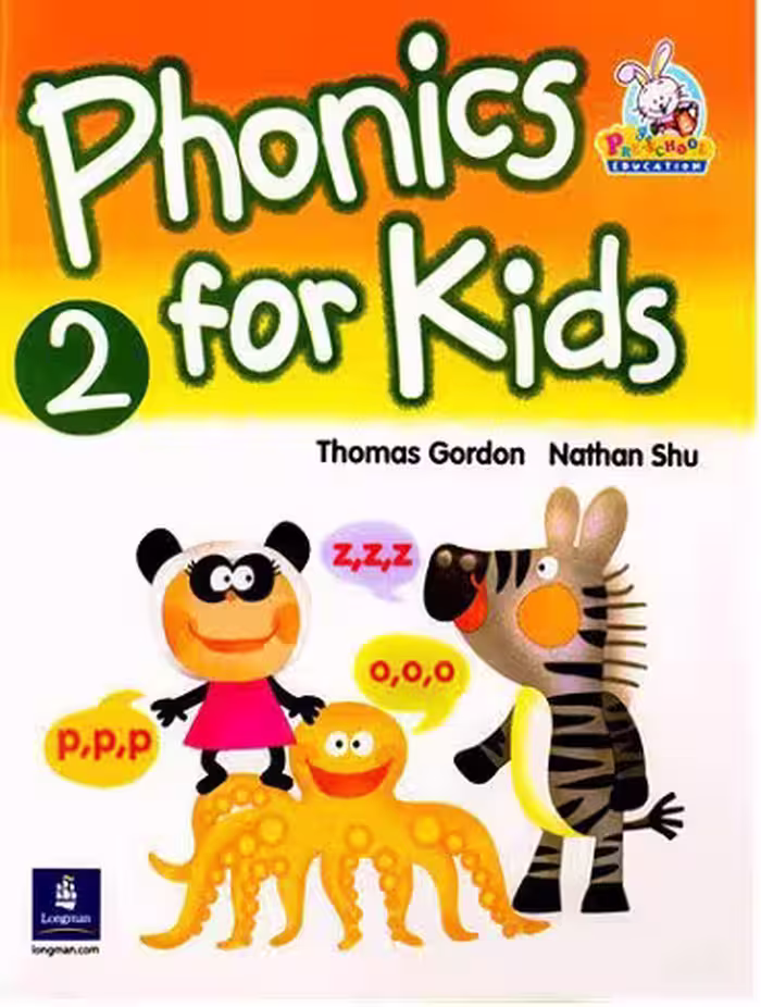 Phonics For Kids 2 SB CD کتاب فونیکس فور کیدز 2