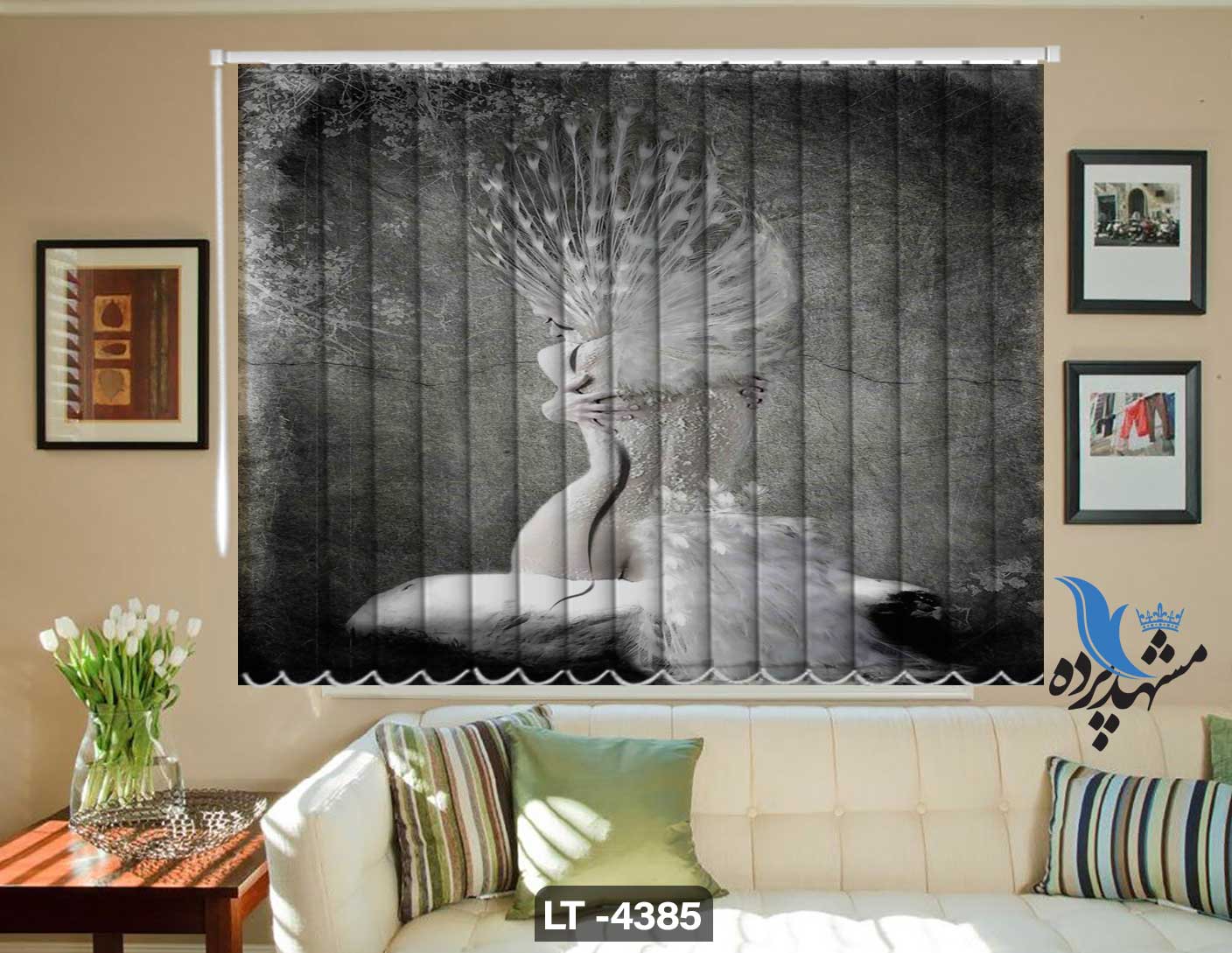 پرده لوردراپه تصویری فانتزی LT4385