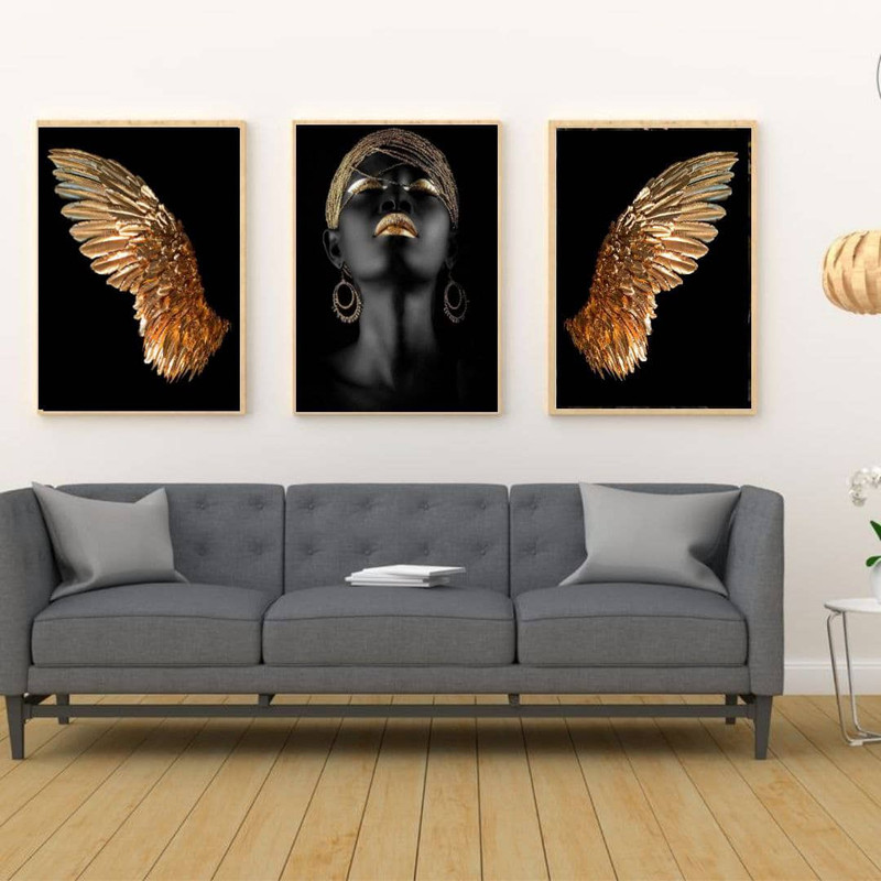 تابلو مدل بلک فیس مجموعه 3 عددی | دنیای قاب