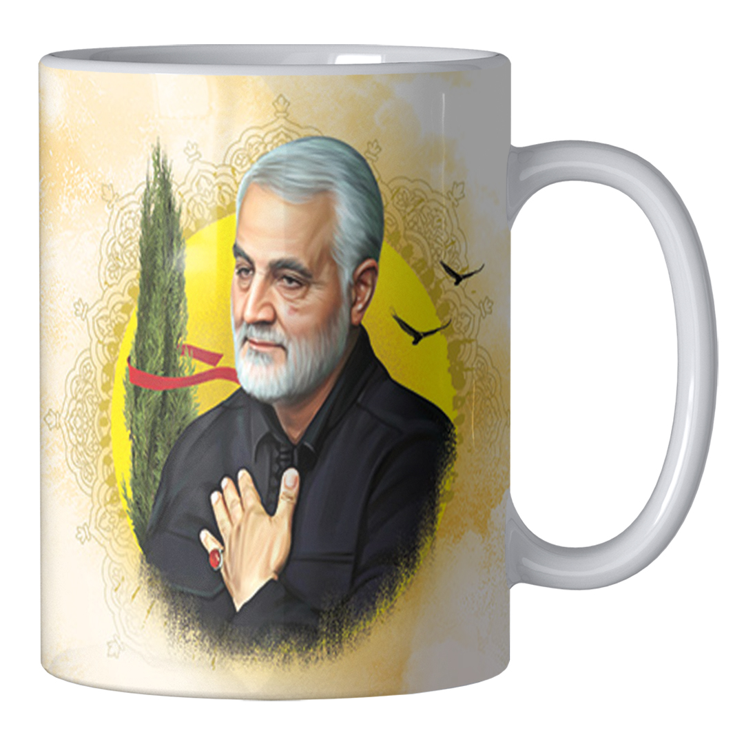 ماگ طرح سردار سلیمانی مدل 015