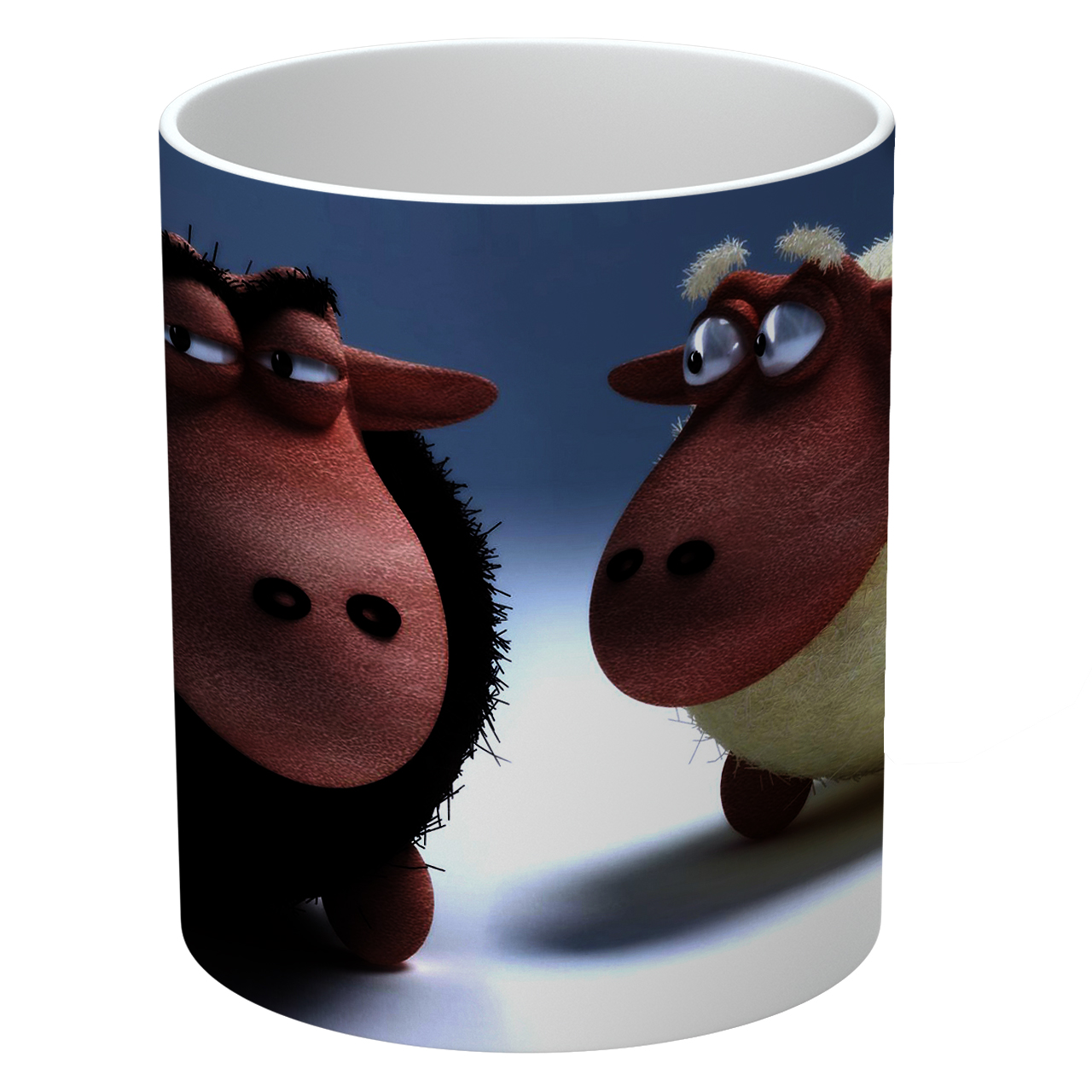 ماگ طرح black sheep and white sheep مدل NI283