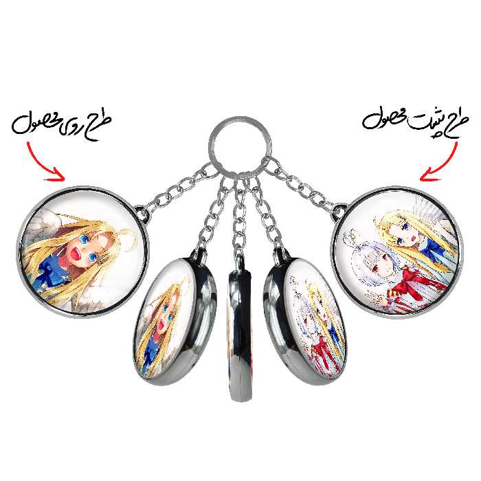 جاکلیدی خندالو طرح رافتالیا و فیلو انیمه ظهور قهرمان سپر مدل دوطرفه کد 1592715926