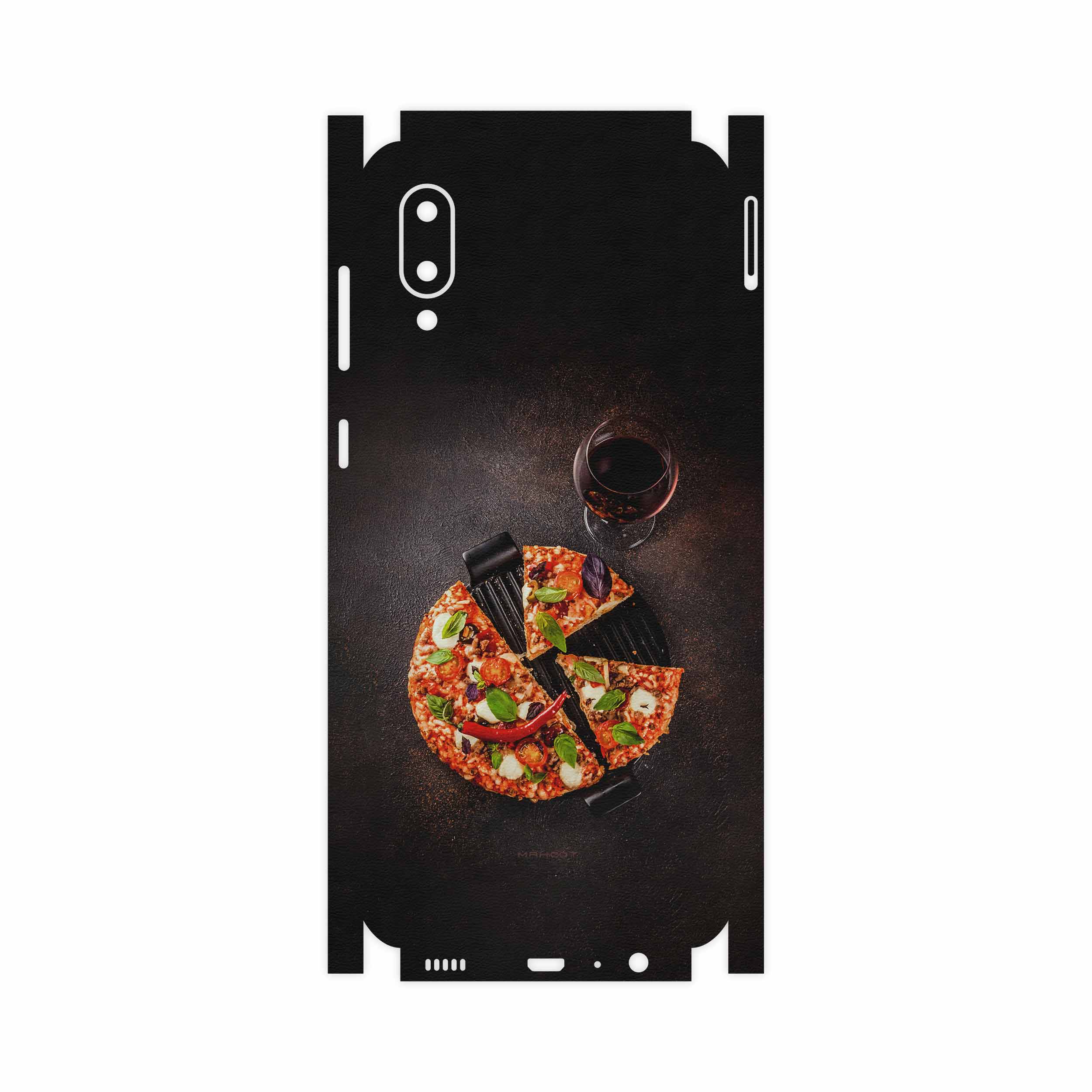 برچسب پوششی ماهوت مدل Pizza-FullSkin مناسب برای گوشی موبایل سامسونگ Galaxy A02