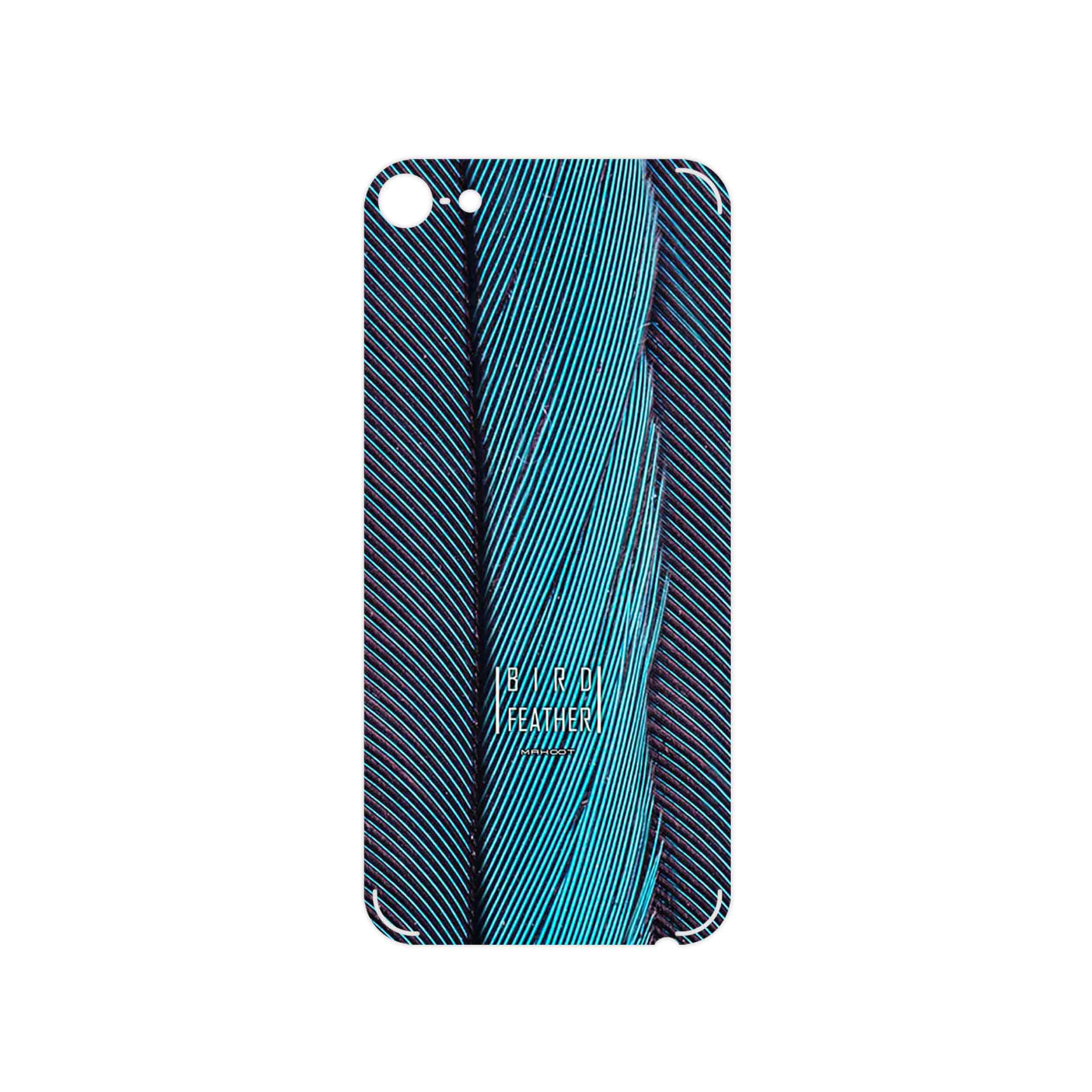 برچسب پوششی ماهوت مدل Turquoise feathers مناسب برای گوشی موبایل اپل iPod touch 6th generation
