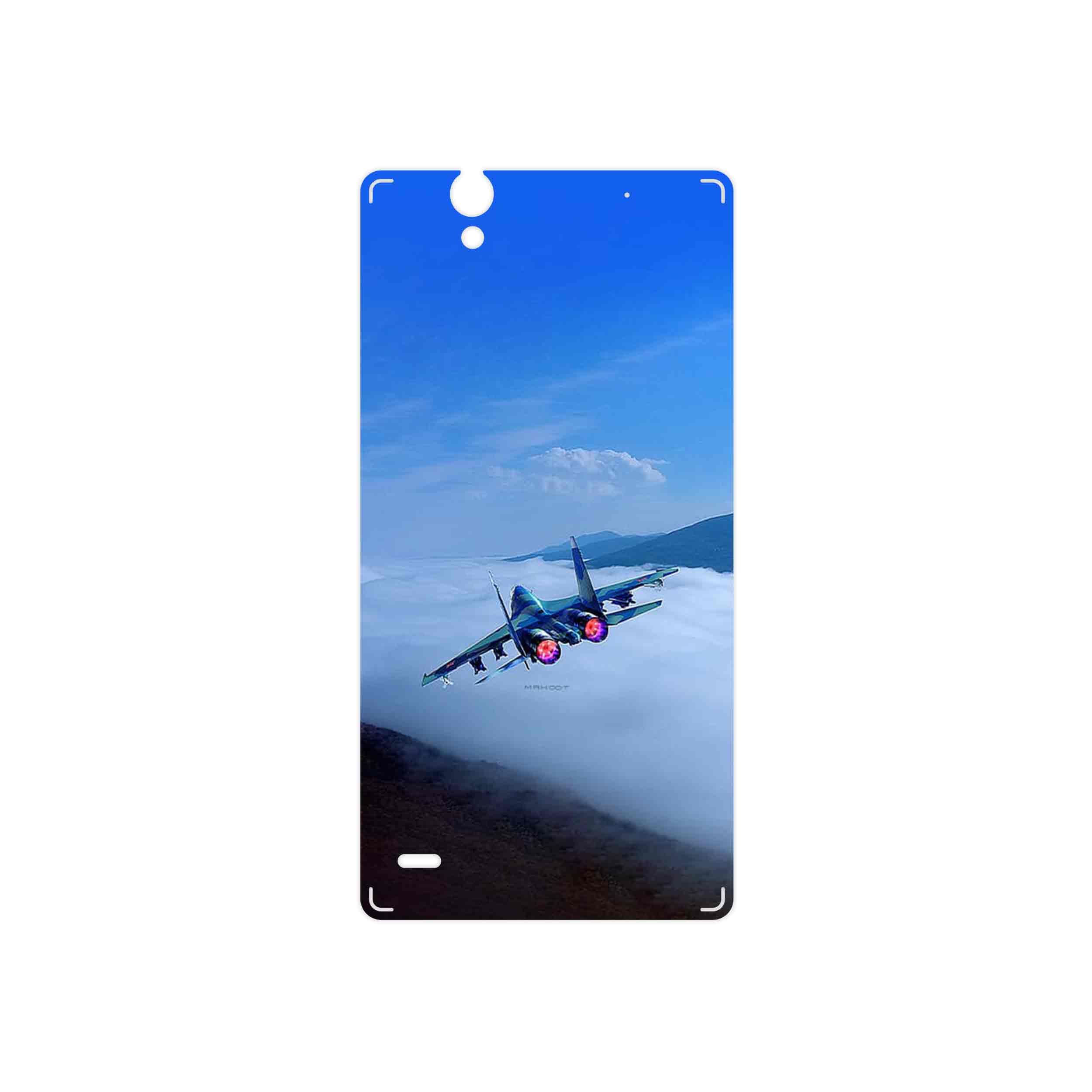 برچسب پوششی ماهوت مدل Fighter plane Su27 مناسب برای گوشی موبایل سونی Xperia C4