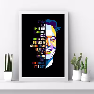 تابلو مدل ایلان ماسک Elon musk کد m2481-w