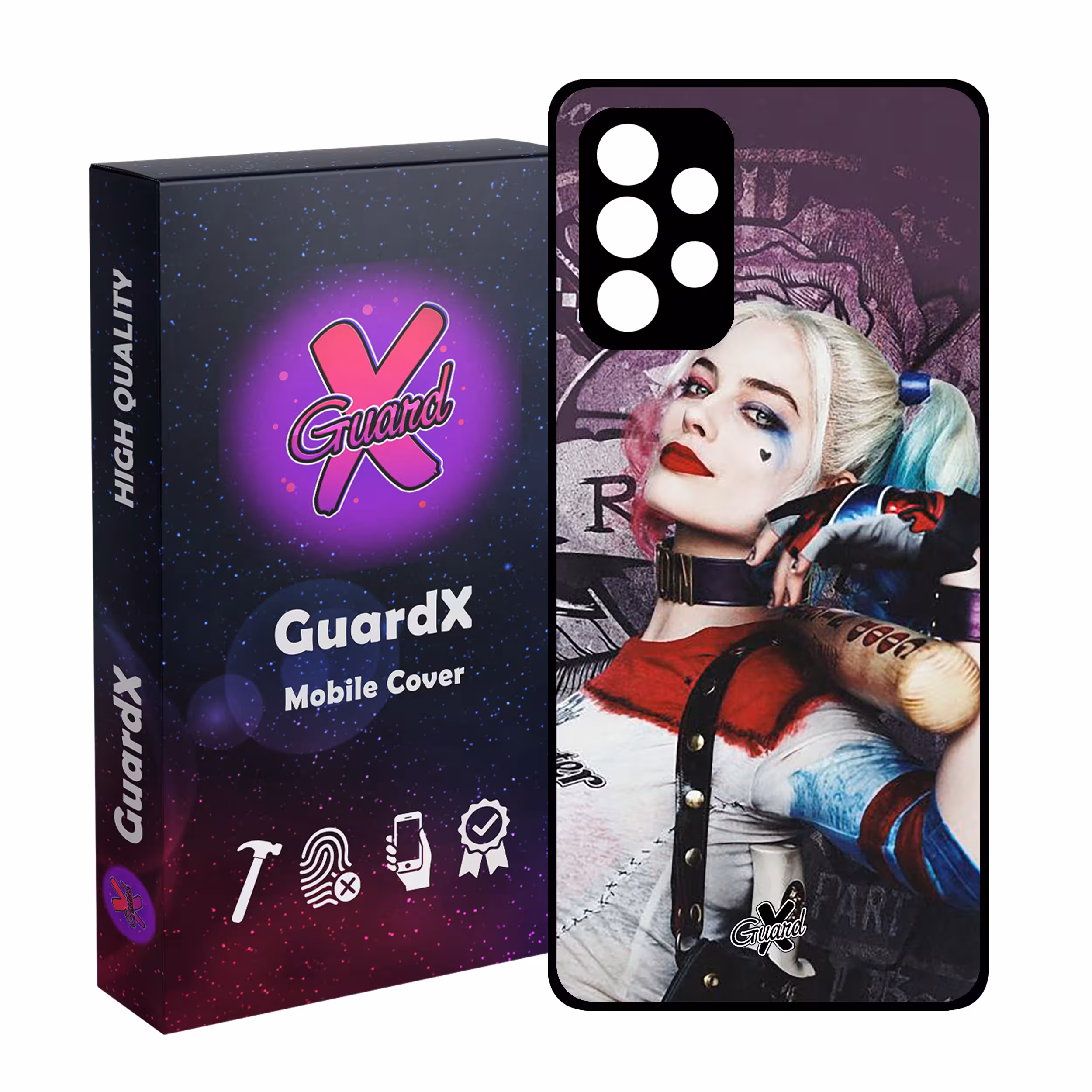 کاور گارد ایکس طرح Harley Quinn مدل Glass10235 مناسب برای گوشی موبایل سامسونگ Galaxy A53
