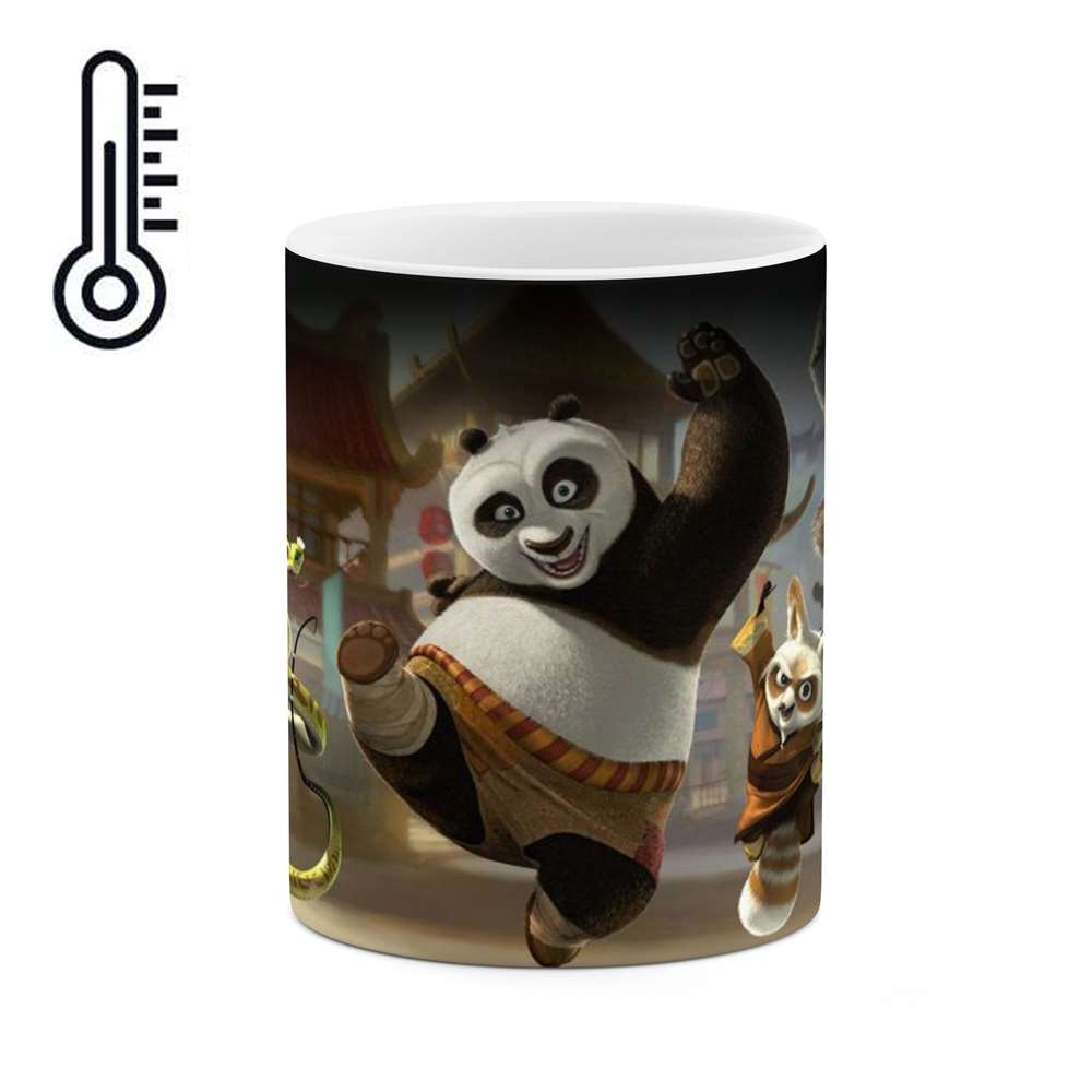 ماگ حرارتی طرح پاندای کونگ فو کار  مدل mgph13345