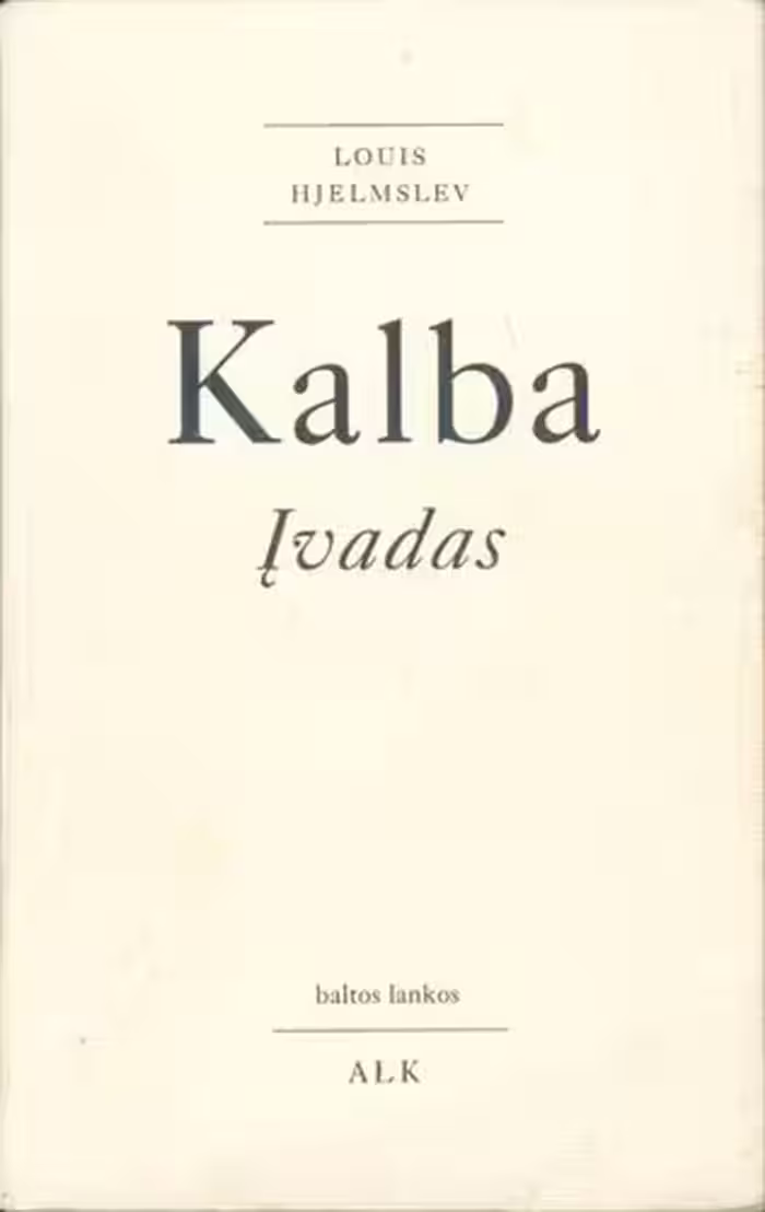 خرید و دانلود نسخه کامل کتاب Kalba: įvadas