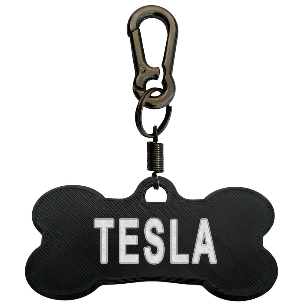 پلاک شناسایی سگ مدل Tesla