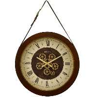 ساعت ديواری چرمی- چرخ دنده ای لوتوس کد محصول: GC-400402-BROCKTON