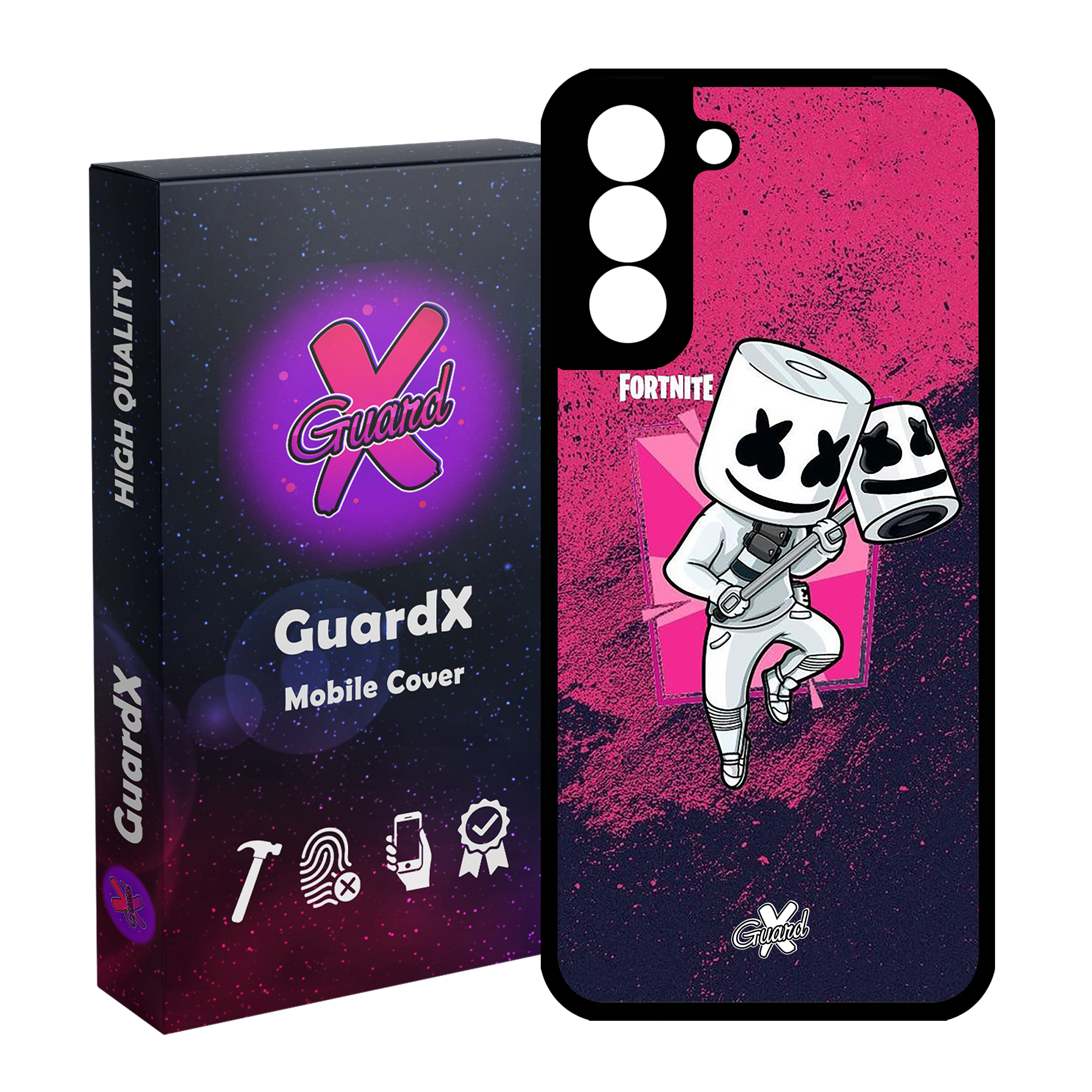 کاور گارد ایکس طرح Fortnite مدل Glass10031 مناسب برای گوشی موبایل سامسونگ Galaxy S21