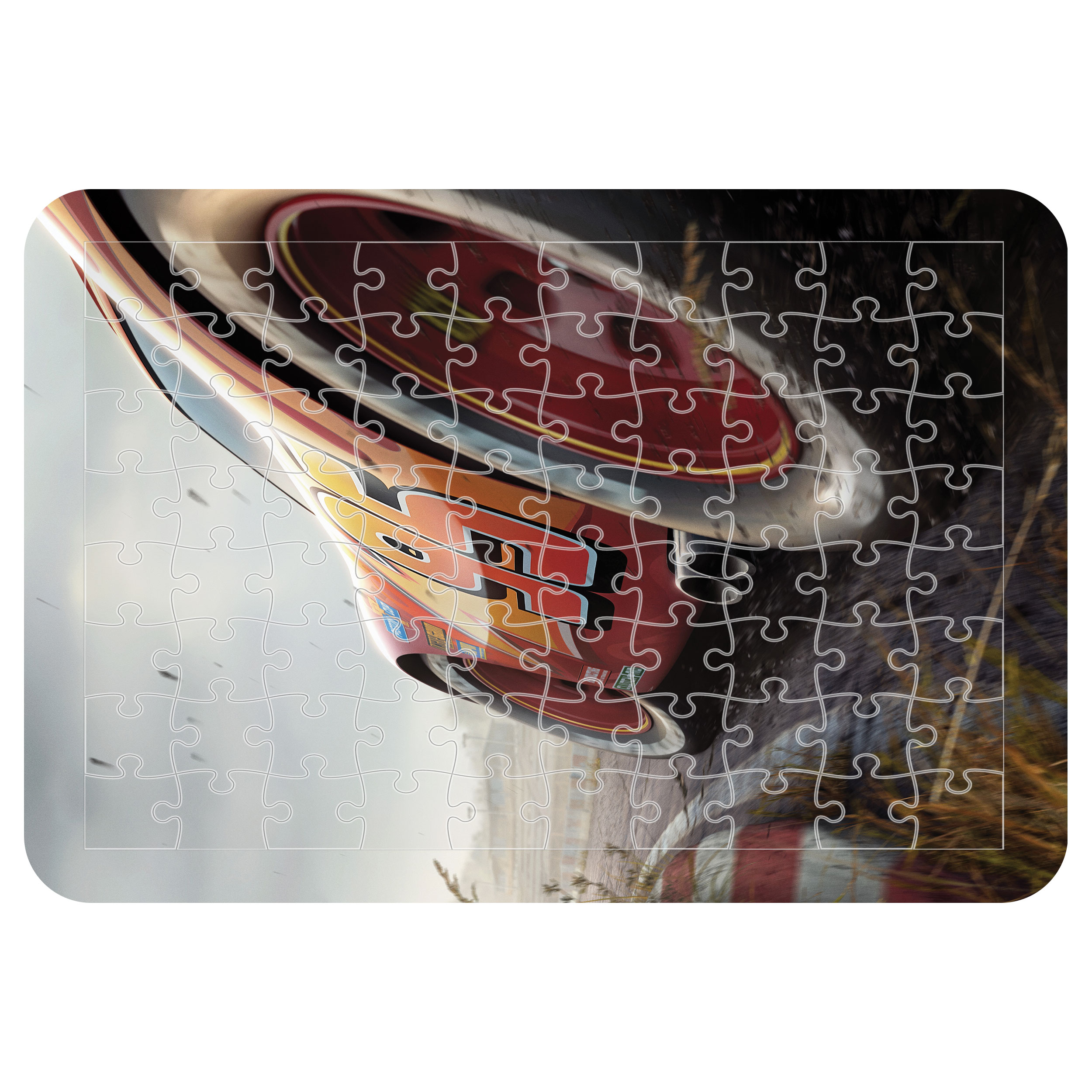 پازل 54 تکه اطلس آبی طرح کارتون ماشین مک کویین مدل P1250