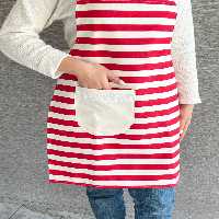 پیش بند آشپزخانه ضد آب- داک قرمز راه راه