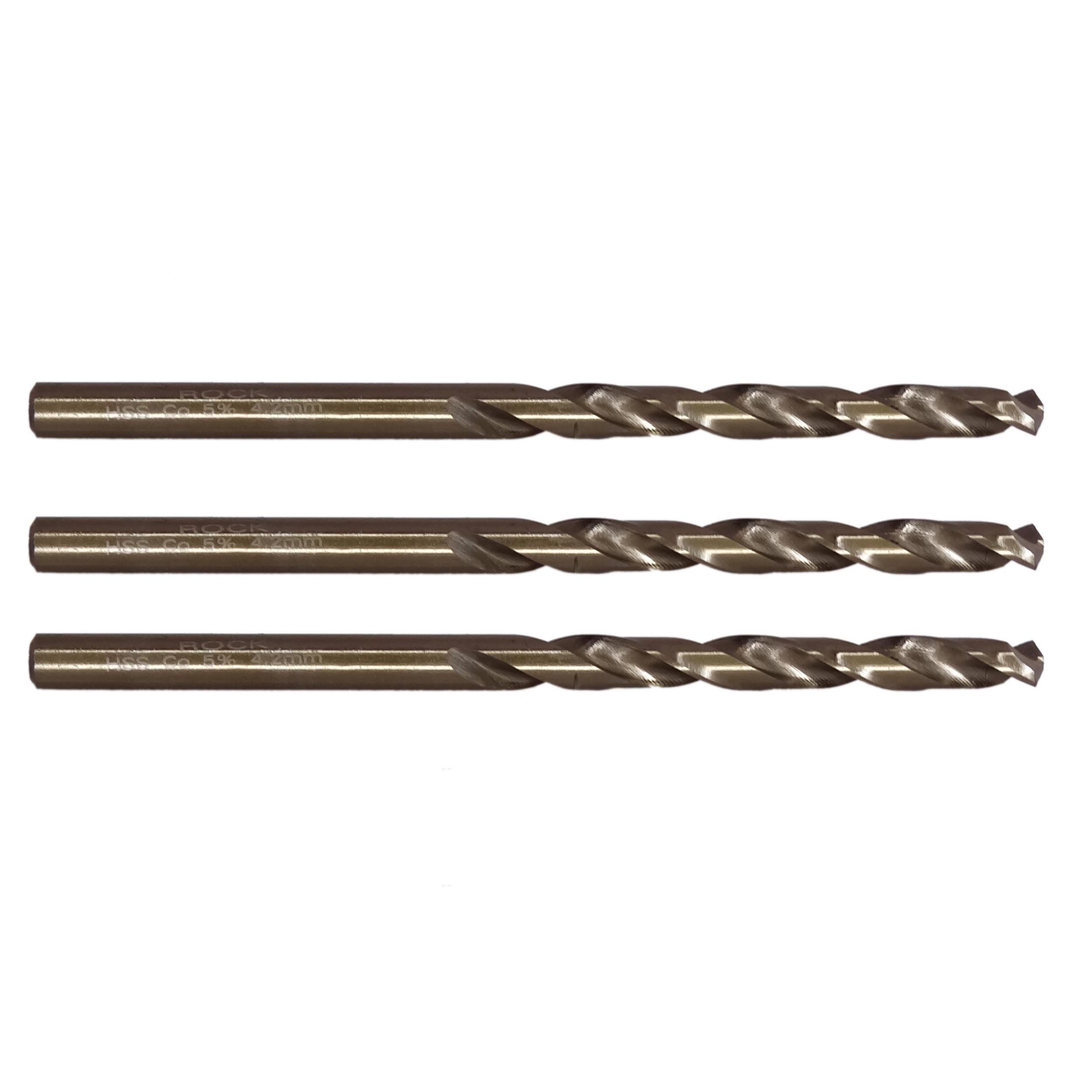 مته فلز کبالت راک مدل MMA-RC4.2mm  سایز 4.2 میلی متر مجموعه 3 عددی