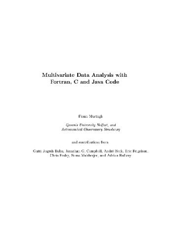 خرید و دانلود نسخه کامل کتاب Multivariate Data Analysis with Fortran, С and Java Code