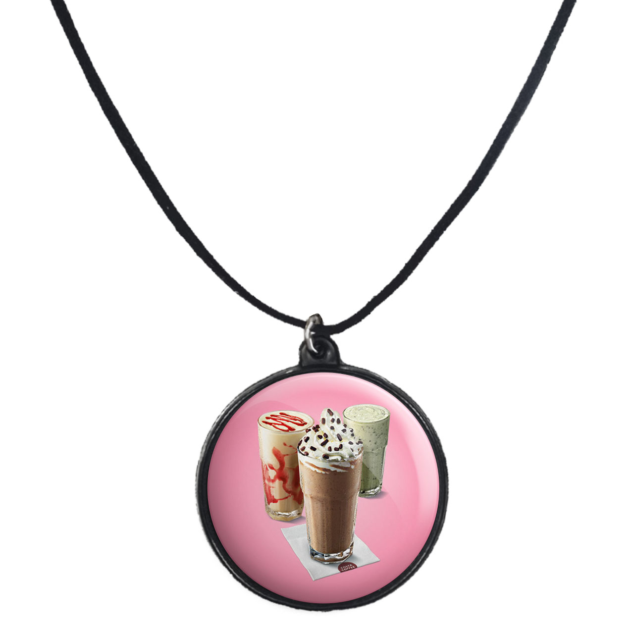 گردنبند پرمانه طرح بستنی کد pmb.29201مدل دو طرفه