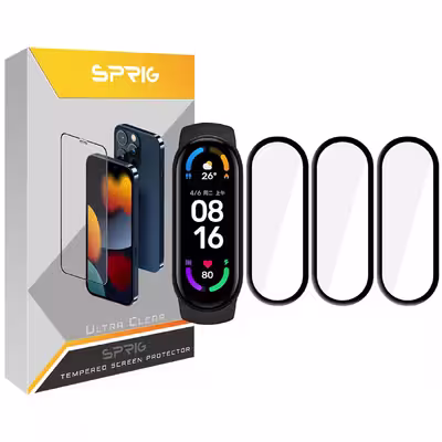 محافظ صفحه نمایش نانو اسپریگ مدل SPG مناسب برای ساعت هوشمند شیائومی Mi Band 5 بسته سه عددی