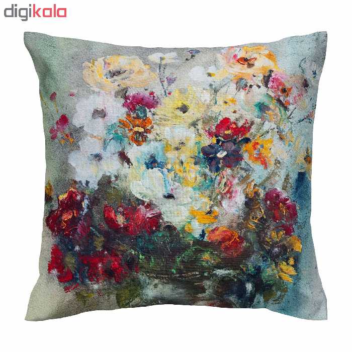 کاور کوسن طرح گل نقاشی بوم کد 713