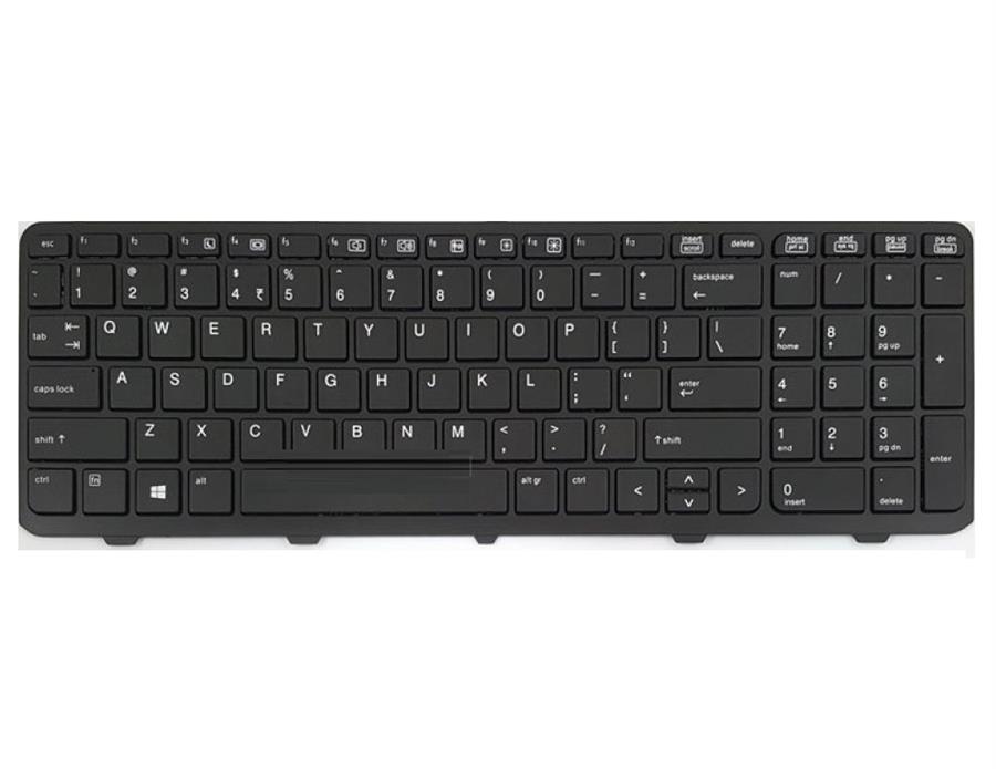 کیبورد لپ تاپ اچ پی مدل Probook 650-G1 مشکی با فریم