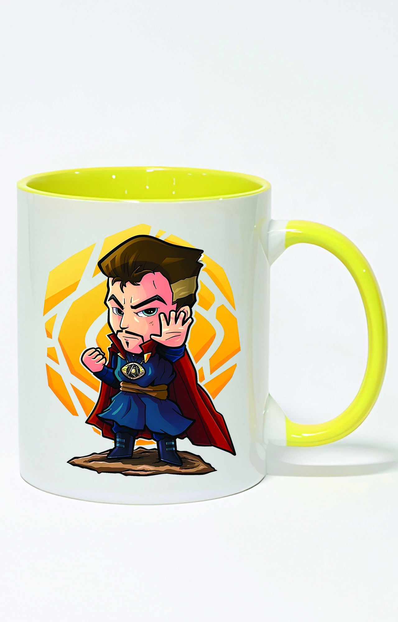 ماگ دسته و داخل رنگی طرح dr strange کد 3540
