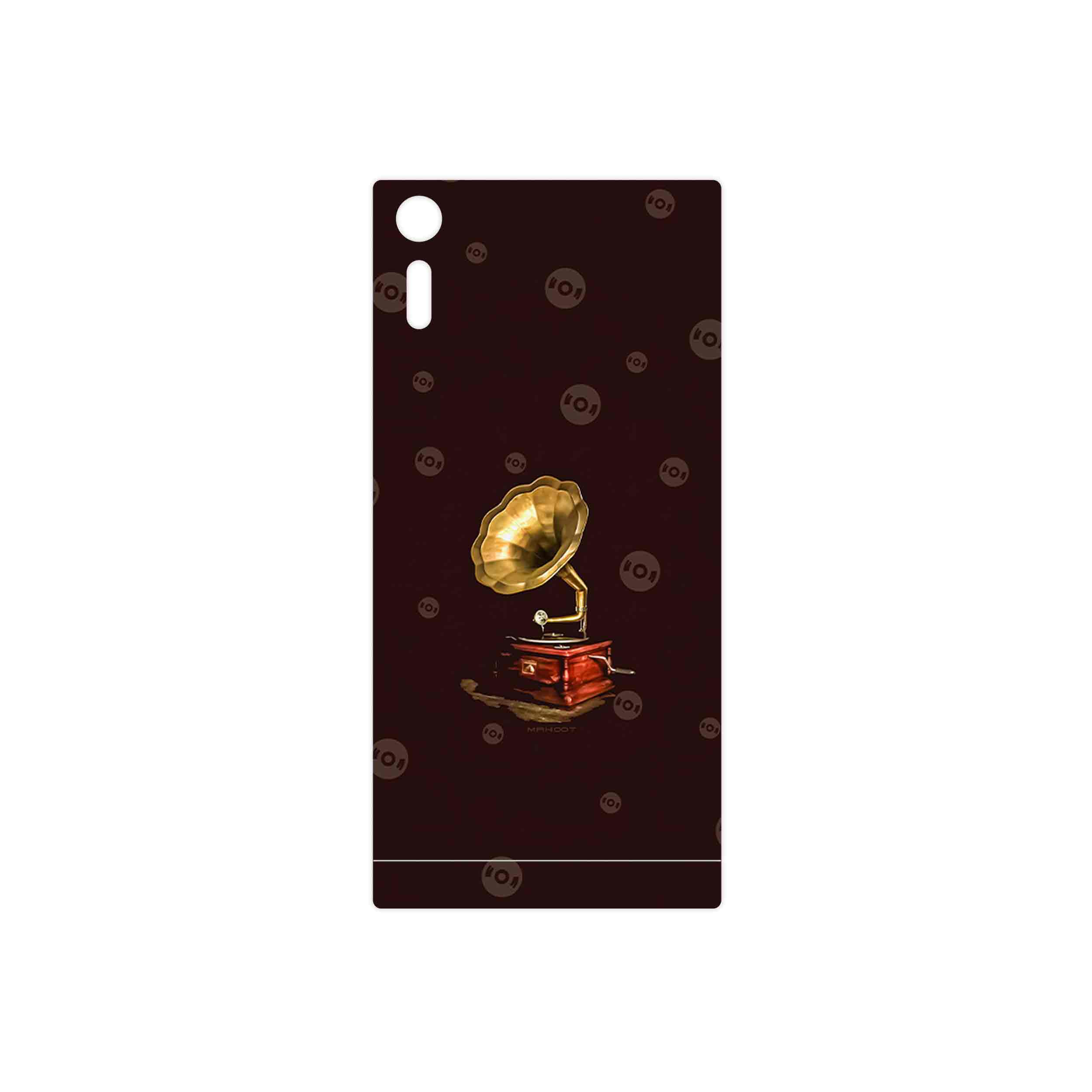 برچسب پوششی ماهوت مدل Gramophone Nostalgia مناسب برای گوشی موبایل سونی Xperia XZ