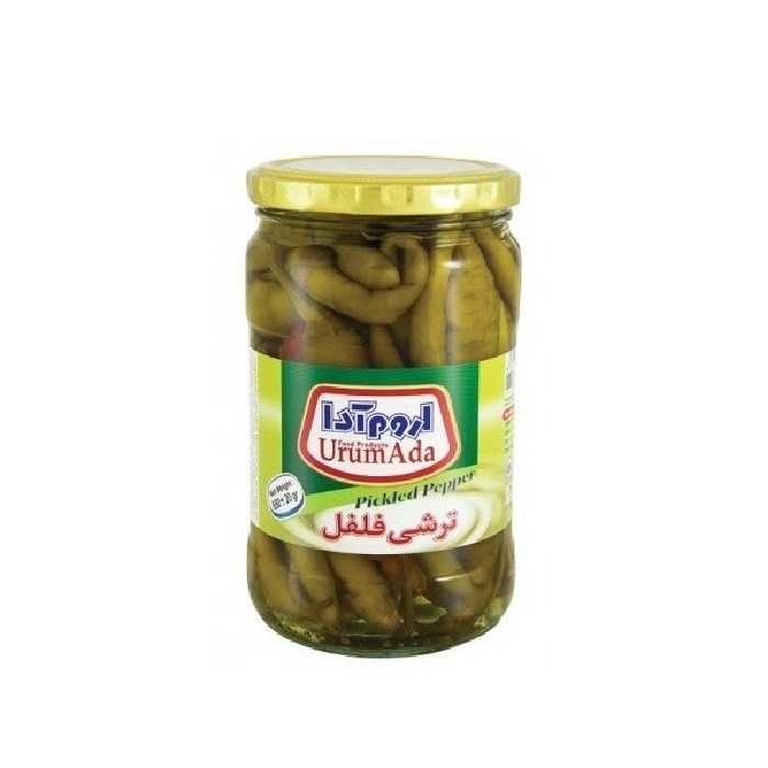 ترشی فلفل 650g شیشه اروم آدا | فروشگاه اینترنتی تاتا کالا