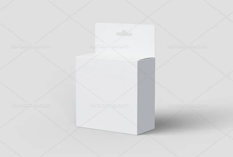 موکاپ PSD جعبه مربعی درب دار | گرافیک با طعم تربچه