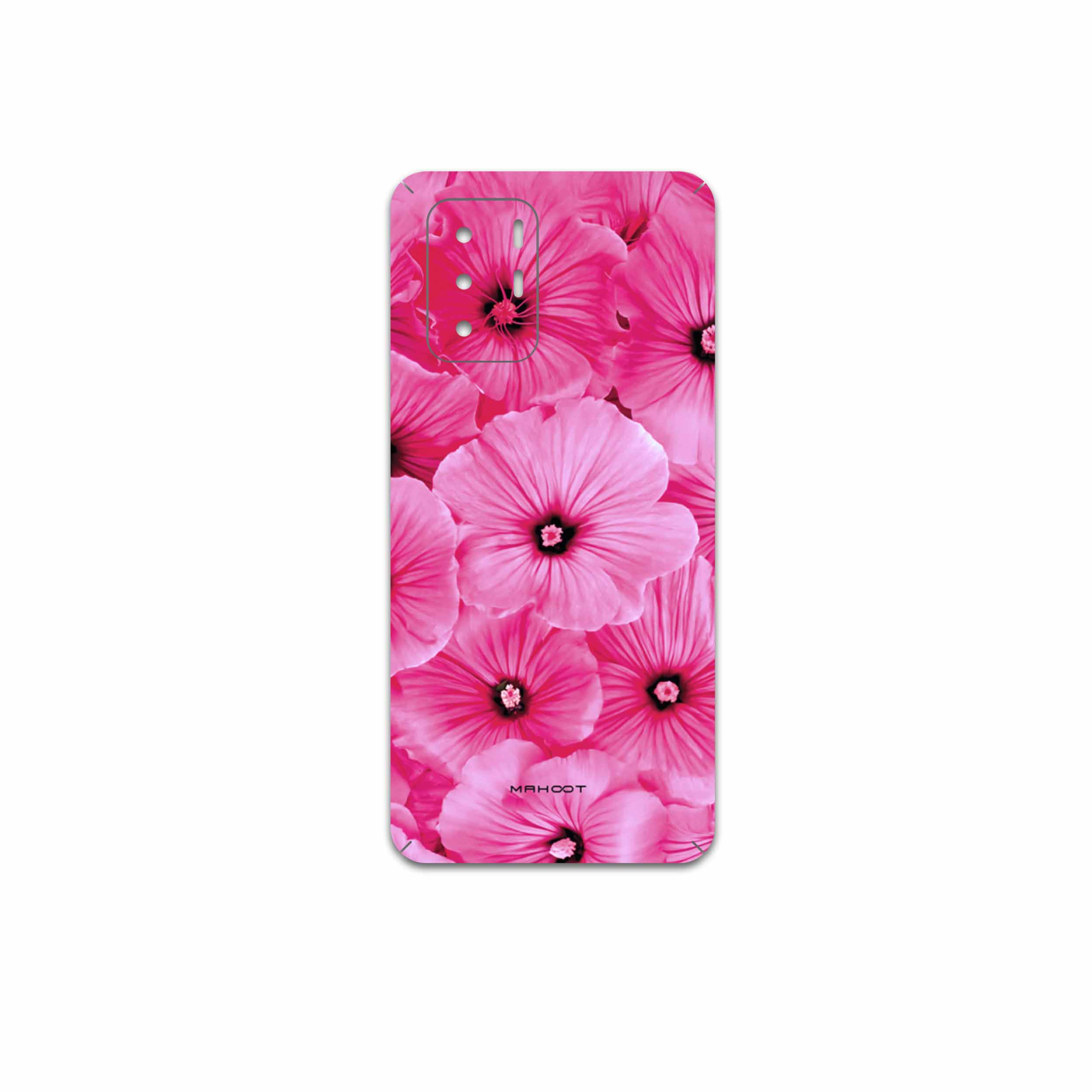 برچسب پوششی ماهوت مدل Pink-Flower مناسب برای گوشی موبایل شیائومی Poco X3 GT 5G
