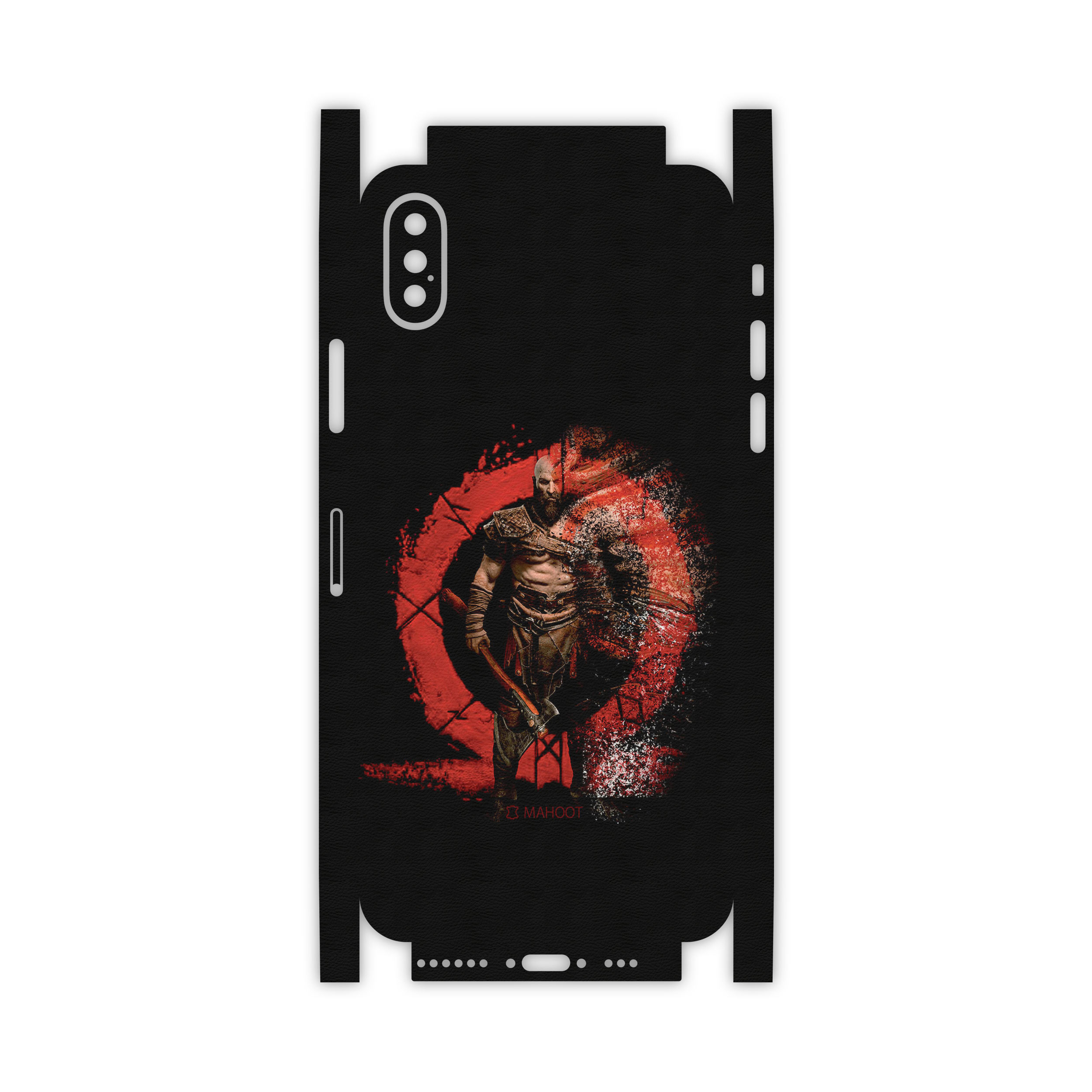 برچسب پوششی ماهوت مدل GOD-OF-WAR-Game-FullSkin مناسب برای گوشی موبایل اپل iPhone Xs
