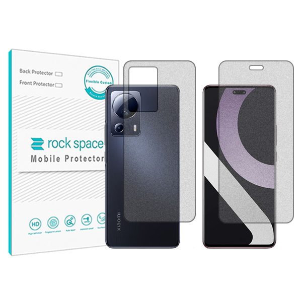 گلس صفحه نمایش و پشت گوشی شیائومی Civi 2 مدل نانو هیدروژل گیمینگ برند راک اسپیس کدSS