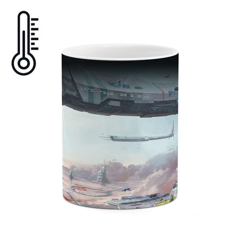 ماگ حرارتی طرح منظره رویایی و زیبا  مدل mgph14701